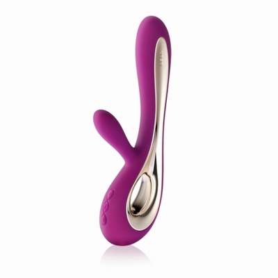 Lelo -Soraya, vibrator met clitorus stimulator,paars