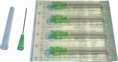 Injectienaalden set van 5 stuks 0,7 x 40 mm