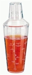 Kunststof cocktail shaker acryl 660 ml 