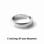 Cockring / Penisring 12 mm hoog, 4 mm dik, 45 mm diameter 