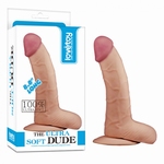 The Ultra Soft Dude Realistic dildo, 22.5 x 4.7 cm 